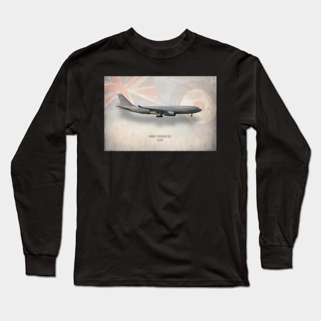 Airbus Voyager KC3 ZZ337 Long Sleeve T-Shirt by aviationart